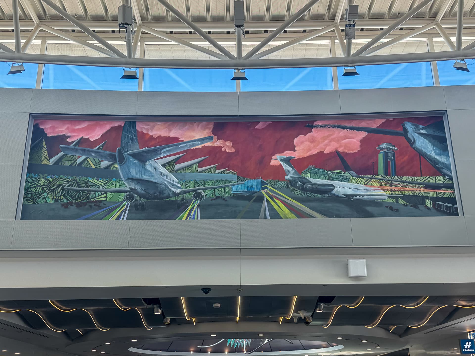 Airport Art Muito 140x140"Muito Ilus Avec Baggage" New - Photo
